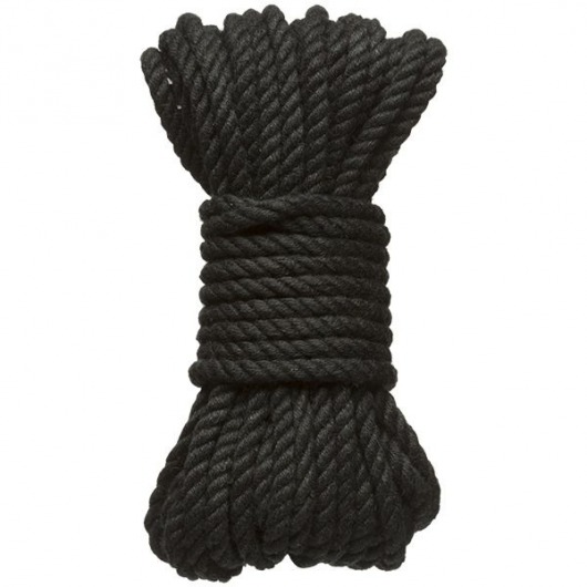 Черная верёвка для связывания и фиксации Bind Tie - 9,14 м. - Doc Johnson - купить с доставкой в Ангарске