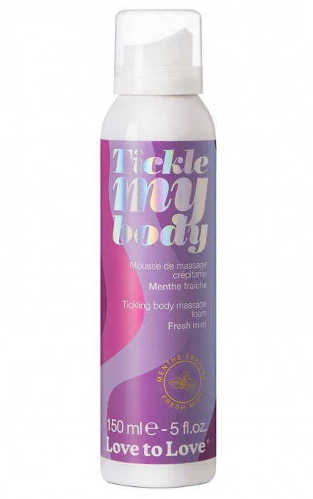 Массажная хрустящая пенка Tickle My Body Fresh Mint с ароматом мяты - 150 мл. - Love to Love - купить с доставкой в Ангарске