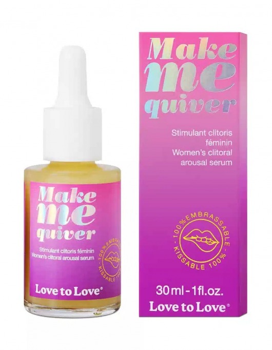 Возбуждающие капли для клитора Make Me Quiver - 30 мл. - Love to Love - купить с доставкой в Ангарске