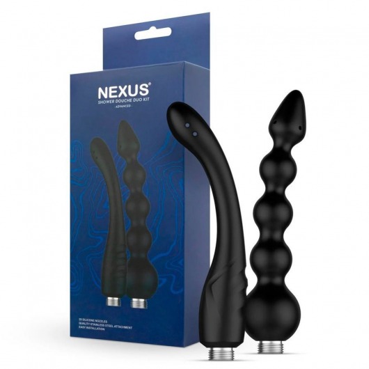 Набор из 2 насадок для анального душа Shower Douche Duo Kit - Nexus Range - купить с доставкой в Ангарске
