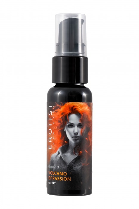 Гель с эффектом вибрации Volcano Of Passion со вкусом вишни - 25 мл. - Erotist Lubricants - купить с доставкой в Ангарске