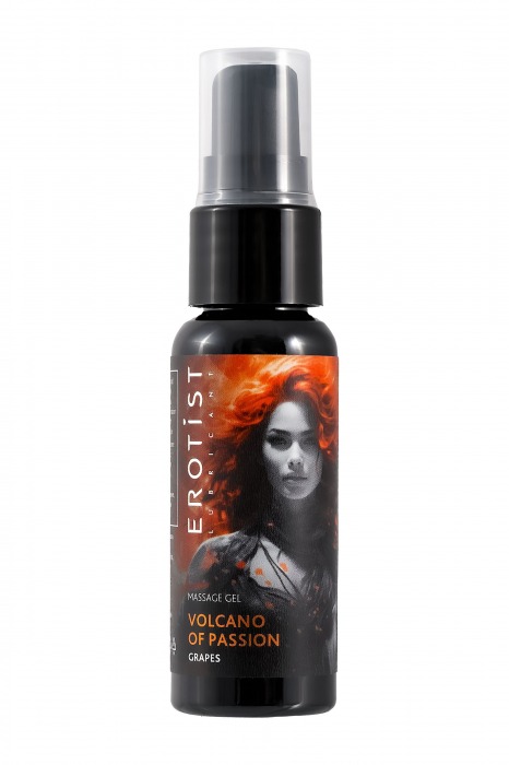 Гель с эффектом вибрации Volcano Of Passion со вкусом винограда - 25 мл. - Erotist Lubricants - купить с доставкой в Ангарске