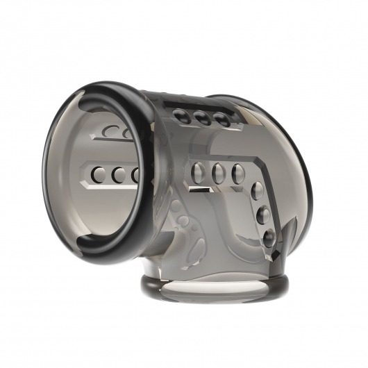 Дымчатая насадка на пенис и мошонку - Baile - в Ангарске купить с доставкой