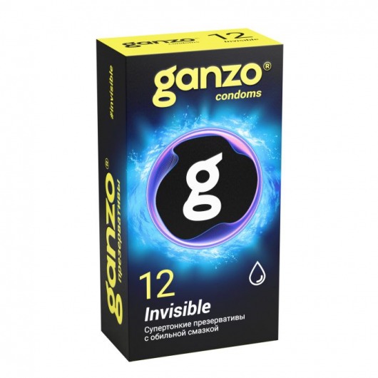 Супертонкие презервативы Ganzo Invisible - 12 шт. - Ganzo - купить с доставкой в Ангарске