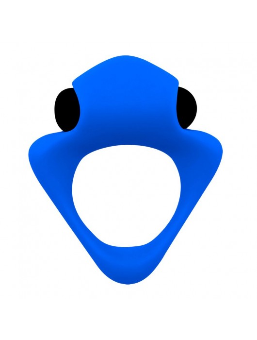 Синее эрекционное кольцо Wooomy Tribeс с вибрацией - Adrien Lastic - в Ангарске купить с доставкой