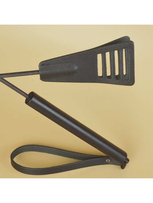 Черный кожаный стек «Сириус» - 60 см. - Sitabella - купить с доставкой в Ангарске