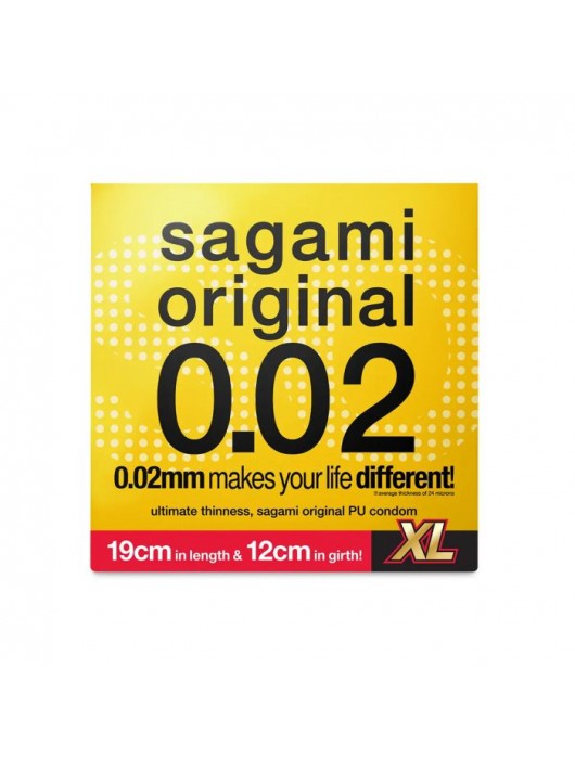 Презерватив увеличенного размера Sagami Original 0.02 XL-size - 1 шт. - Sagami - купить с доставкой в Ангарске
