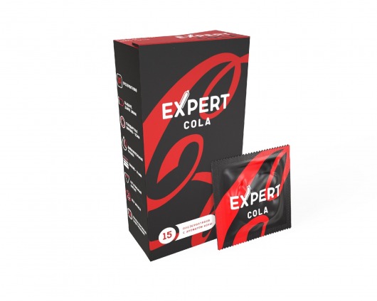Презервативы с ароматом колы Expert Cola - 15 шт. - Expert - купить с доставкой в Ангарске