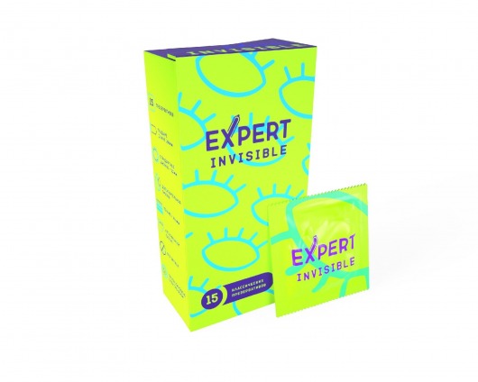 Ультратонкие презервативы Expert Invisible - 15 шт. - Expert - купить с доставкой в Ангарске
