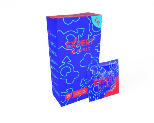 Презервативы увеличенного размера Expert Classic XXL - 15 шт. - Expert - купить с доставкой в Ангарске