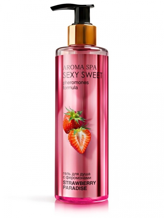 Гель для душа с феромонами и ароматом клубники Strawberry Paradise - 200 мл. -  - Магазин феромонов в Ангарске