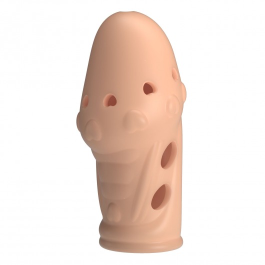 Телесная насадка на пенис Booker - 8 см. - Baile - в Ангарске купить с доставкой