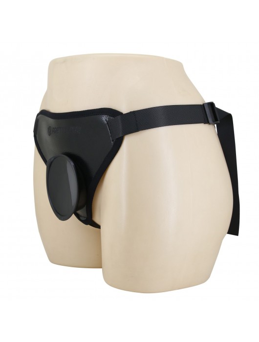 Черные трусики харнесс с платформой Caludio I - Baile - купить с доставкой в Ангарске