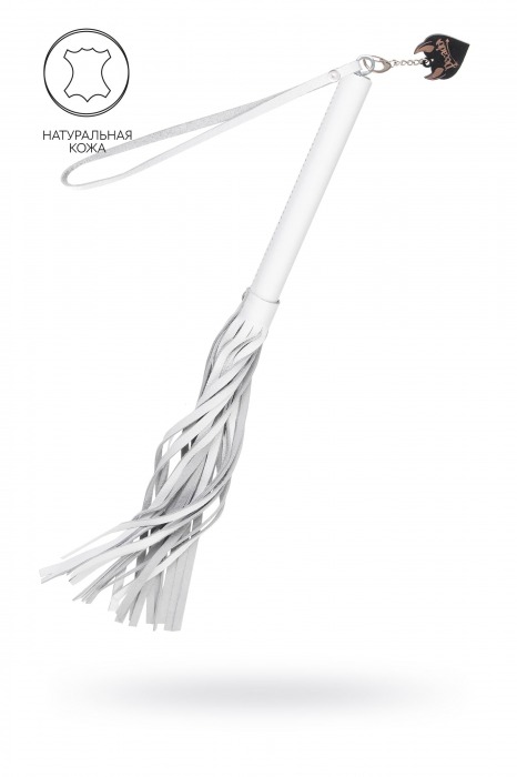 Белая кожаная плеть - 50 см. - Pecado - купить с доставкой в Ангарске
