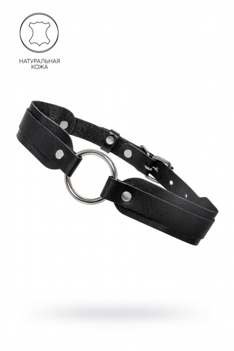 Черный кожаный чокер-ошейник со скруглёнными углами - Pecado - купить с доставкой в Ангарске