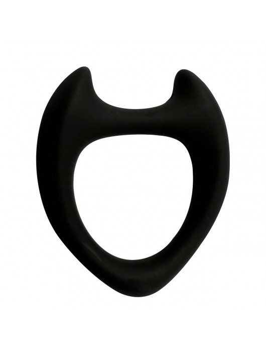 Черное эрекционное кольцо с рожками Wooomy Toro M - Adrien Lastic - в Ангарске купить с доставкой