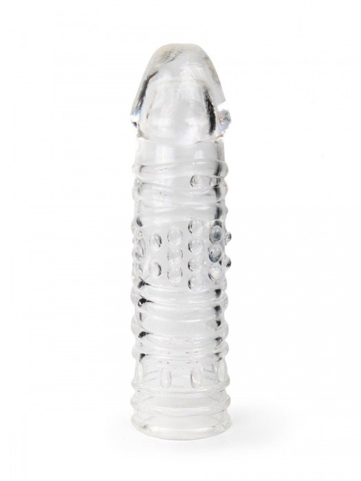 Прозрачная закрытая насадка на пенис - 17 см. - Sex Expert - в Ангарске купить с доставкой