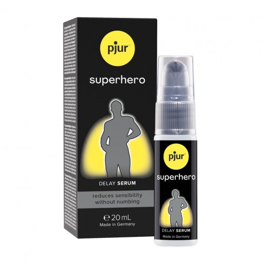 Пролонгатор-сыворотка pjur Superhero Delay Serum - 20 мл. - Pjur - купить с доставкой в Ангарске