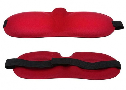 Красная глухая маска на резинке - Sitabella - купить с доставкой в Ангарске