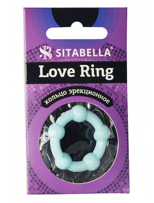 Цветное эрекционное кольцо Love Ring с бусинами - Sitabella - в Ангарске купить с доставкой
