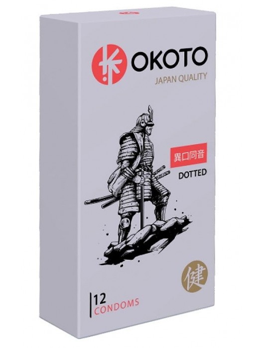 Точечные презервативы OKOTO Dotted - 12 шт. - Sitabella - купить с доставкой в Ангарске