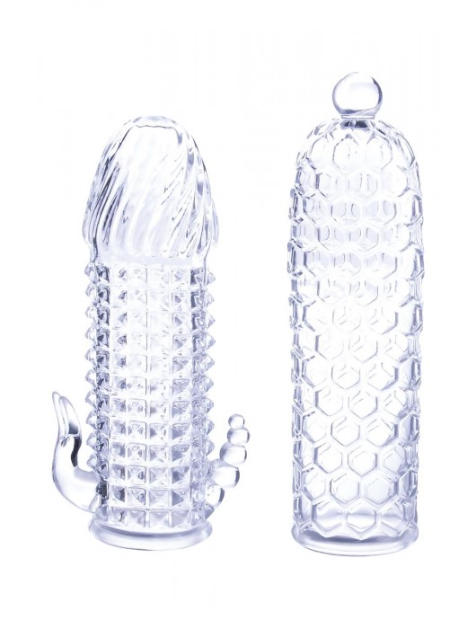 Набор из 2 прозрачных насадок на член Seductive Tickler Sleeves Set - NMC - в Ангарске купить с доставкой