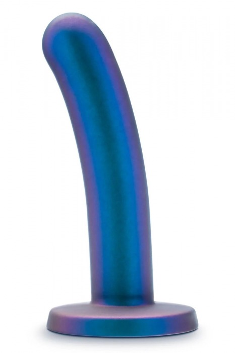 Синяя насадка с гладкой поверхностью Surrender 5.75 Inch Intermediate Pegging Dildo - 14,6 см. - Blush Novelties - купить с доставкой в Ангарске