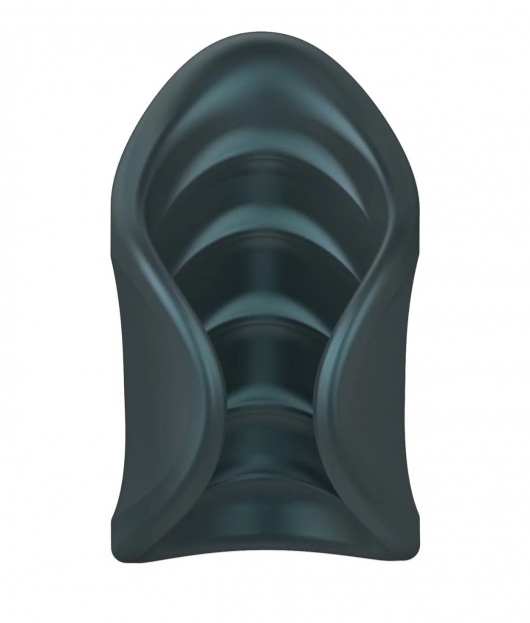 Серый сквозной мастурбатор с вибрацией Manwan Starter - Manwan - в Ангарске купить с доставкой