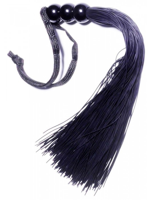 Черная силиконовая плетка - 25,4 см. - Boys of Toys - купить с доставкой в Ангарске