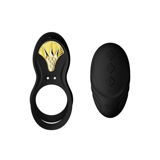 Черное эрекционное виброкольцо Bayek с пультом ДУ - Zalo - в Ангарске купить с доставкой