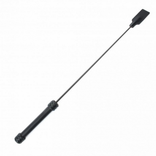 Чёрный профессиональный стек - 73 см. - БДСМ Арсенал - купить с доставкой в Ангарске