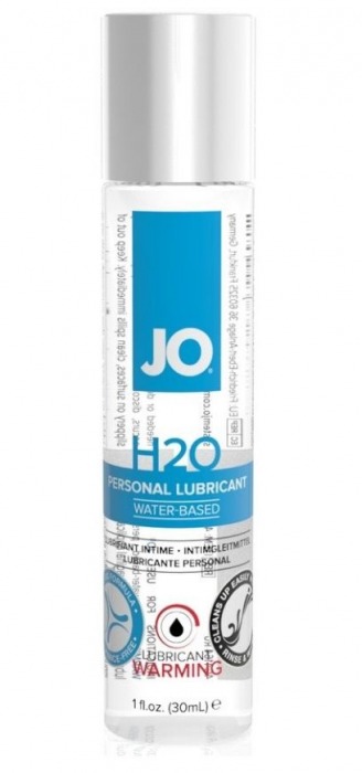 Возбуждающий лубрикант на водной основе JO Personal Lubricant H2O Warming - 30 мл. - System JO - купить с доставкой в Ангарске