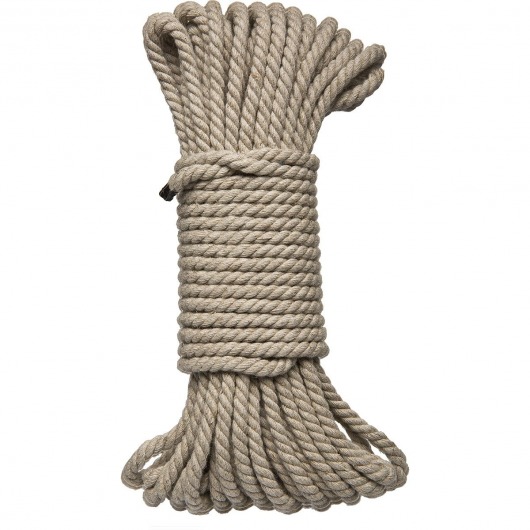 Бондажная пеньковая верёвка Kink Bind   Tie Hemp Bondage Rope 50 Ft - 15 м. - Doc Johnson - купить с доставкой в Ангарске