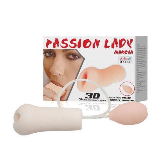 Мастурбатор Passion Lady Marcia с грушей для имитации посасывания - Baile - в Ангарске купить с доставкой