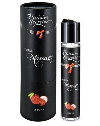 Массажное масло с ароматом личи Huile de Massage Gourmande Litchi - 59 мл. - Plaisir Secret - купить с доставкой в Ангарске