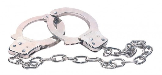 Наручники из металла с длинной цепочкой CHROME HANDCUFFS METAL HANDCUFFS W. KEY - NMC - купить с доставкой в Ангарске