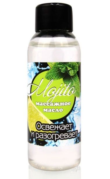 Массажное масло для тела Mojito с ароматом лайма - 50 мл. - Биоритм - купить с доставкой в Ангарске