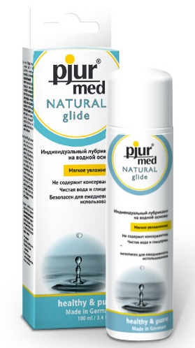 Нейтральный лубрикант на водной основе pjur MED Natural glide - 100 мл. - Pjur - купить с доставкой в Ангарске