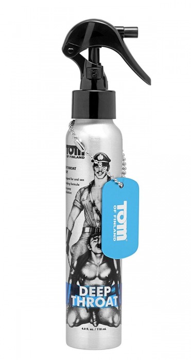 Спрей для лёгкого проникновения во время орального секса Tom of Finland Deep Throat Spray - 118 мл. - Доминирующее кольцо - купить с доставкой в Ангарске