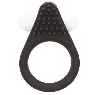 Чёрное эрекционное кольцо LIT-UP SILICONE STIMU RING 1 BLACK - Dream Toys - в Ангарске купить с доставкой