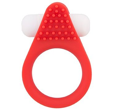 Красное эрекционное кольцо LIT-UP SILICONE STIMU RING 1 RED - Dream Toys - в Ангарске купить с доставкой