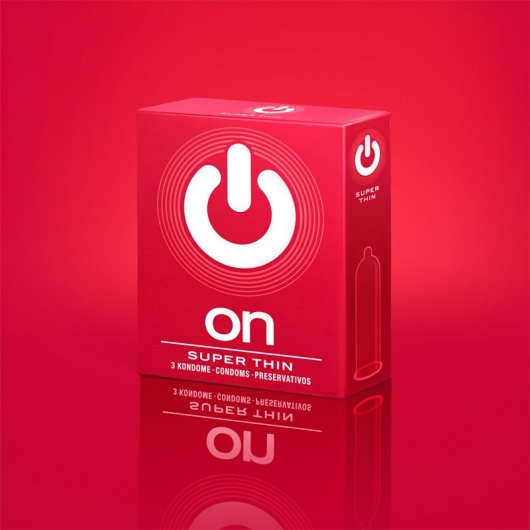 Супертонкие презервативы ON) Super Thin - 3 шт. - ON) - купить с доставкой в Ангарске