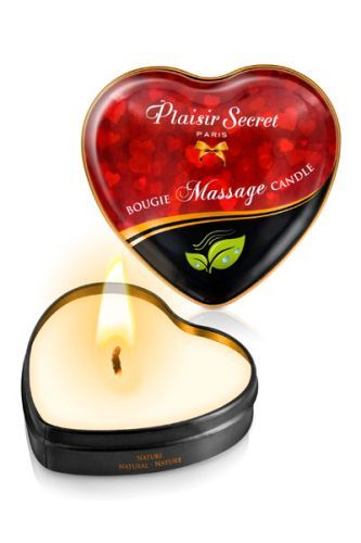 Массажная свеча с нейтральным ароматом Bougie Massage Candle - 35 мл. - Plaisir Secret - купить с доставкой в Ангарске