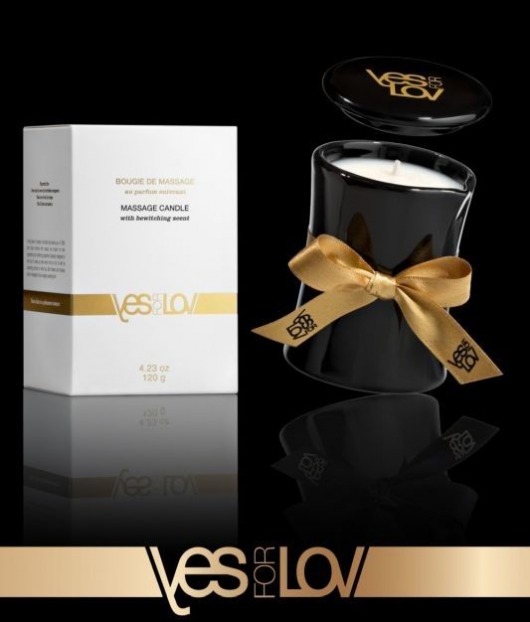 Массажная аромасвеча BEWITCHING MASSAGE CANDLE - 120 мл. - YESforLOV - купить с доставкой в Ангарске