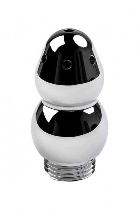 Металлический анальный душ с тремя насадками - ToyFa - купить с доставкой в Ангарске