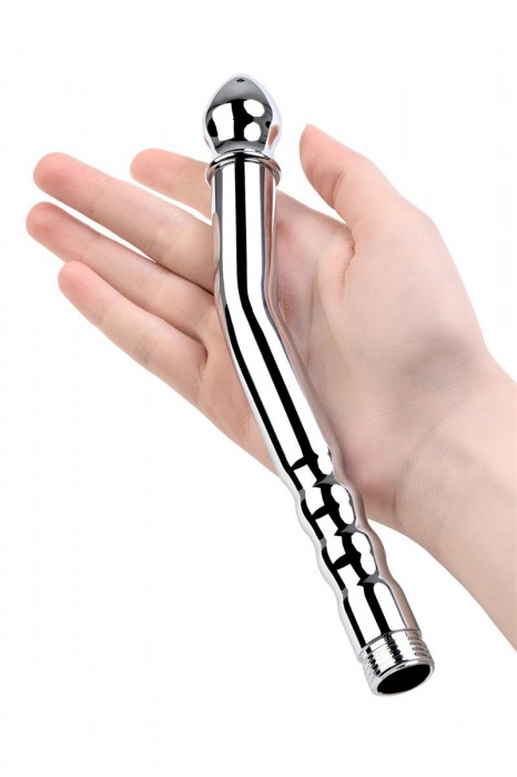 Металлический анальный душ с тремя насадками - ToyFa - купить с доставкой в Ангарске