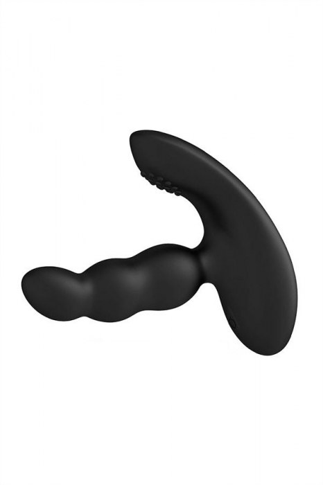 Черный силиконовый стимулятор простаты Levett Nitoc с пультом ДУ - Levett - в Ангарске купить с доставкой