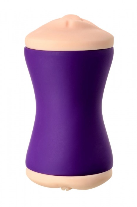 Двухсторонний мастурбатор JOS YARA в фиолетовой колбе - JOS - в Ангарске купить с доставкой