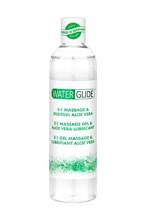 Гель-смазка 2-в-1 MASSAGE   LUBRICANT ALOE VERA - 300 мл. - Waterglide - купить с доставкой в Ангарске