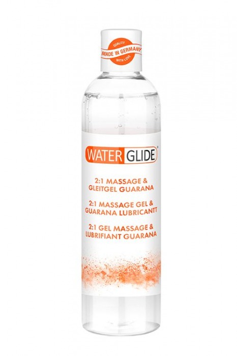 Гель-смазка 2-в-1 MASSAGE   LUBRICANT GUARANA - 300 мл. - Waterglide - купить с доставкой в Ангарске